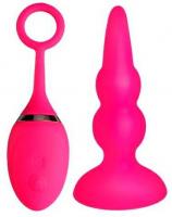 SB-8130 Remote Pink/ Анальный стимулятор с вибрацией, ДУ, водонепроницаемый