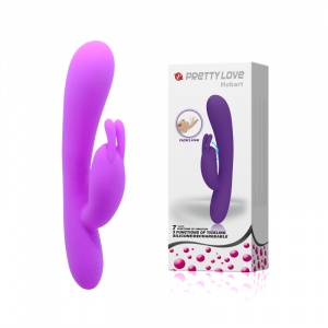 BI-014306/ Вибромассажер с 3-мя ф-циями переминания, G-spot извивающейся стимуляции, 7 ф-ций