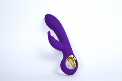 LA-50034 Purple/ LEALSO Вибратор перезаряжаемый с клиторальной стимуляцией DINI, пурпурный