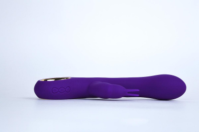 LA-50034 Purple/ LEALSO Вибратор перезаряжаемый с клиторальной стимуляцией DINI, пурпурный