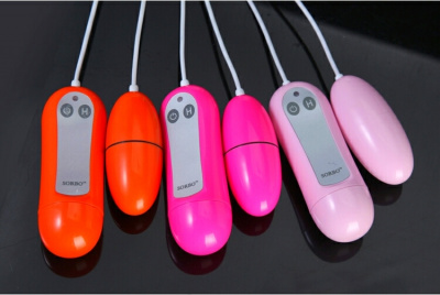 SB-8107 Pink/ Виброяичко с силиконовой насадкой