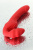 901408-9/ Безремневой страпон Black&Red by TOYFA с вибрацией, влагостойкий, силикон, красный, 35 см