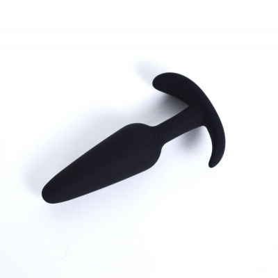 LA-11028 Black/ LEALSO Анальная пробка, L = 12,5см, d = 3,3см, черная
