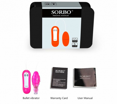SB-8107 Pink/ Виброяичко с силиконовой насадкой