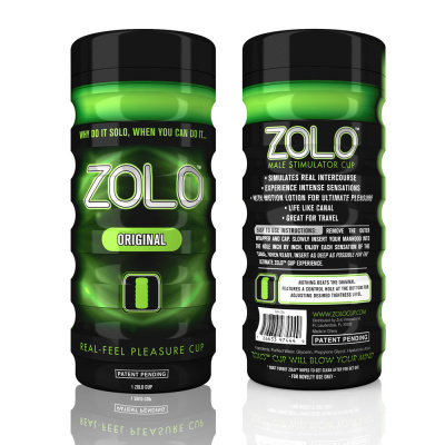 ZOLOO/ Zolo Мастурбатор Original Cup Black/Green OS