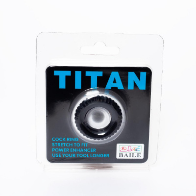 BI-210144/ Эрекционное кольцо TITAN с ребрышками